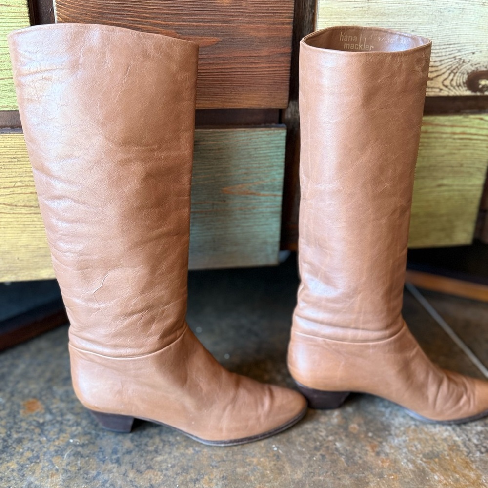 Hana Mackler designer Italian made boots, Beautiful chic styling, vintage - Picture 9 of 14